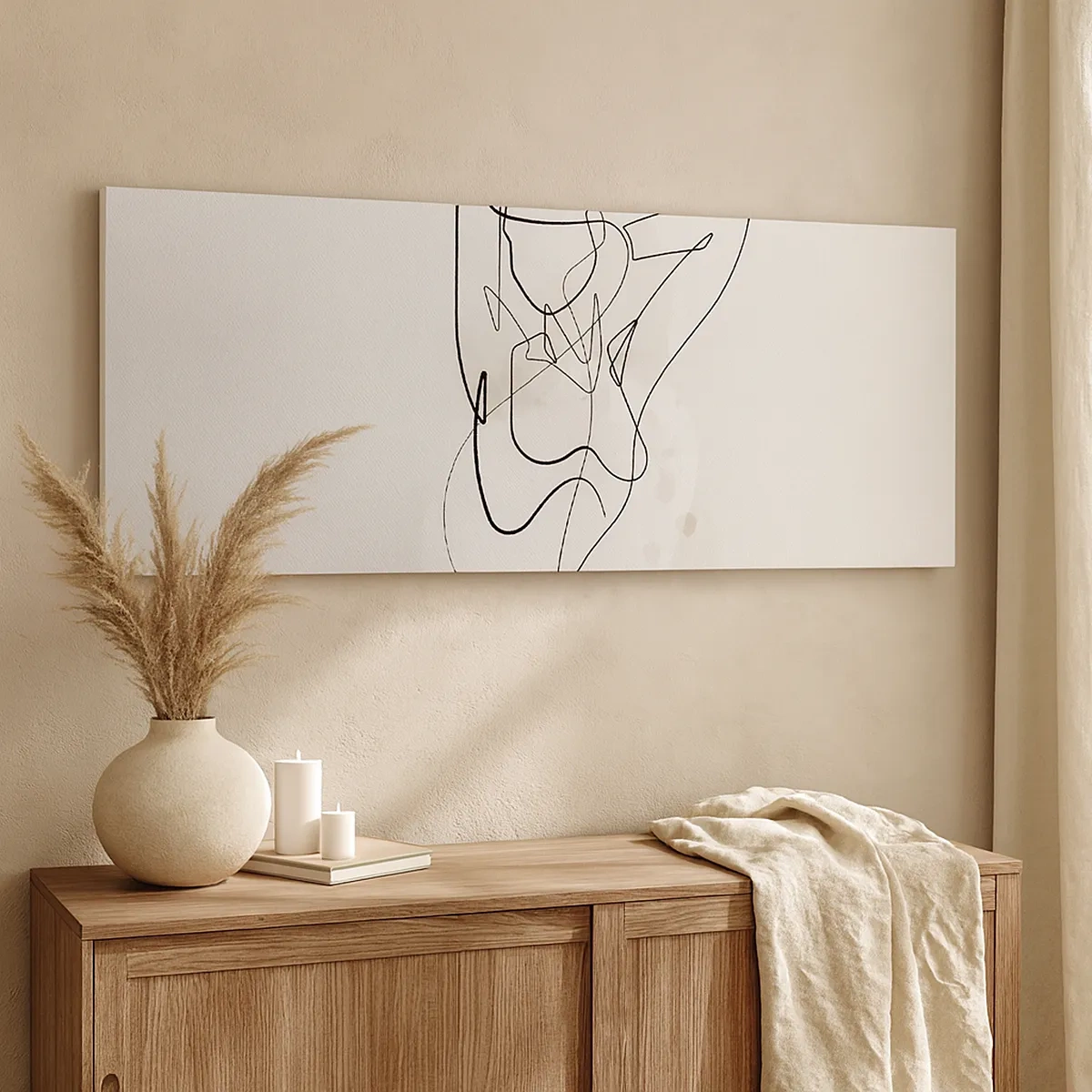 Lærredstryk - Billede på lærred - Forførelsens kunst - 30x30 cm