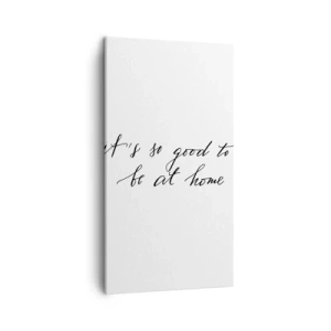 Lærredstryk - Billede på lærred - Hele sandheden - 45x80 cm