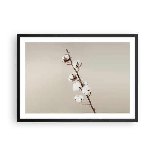 Plakat i sort ramme - Ved kilden til blødhed - 70x50 cm