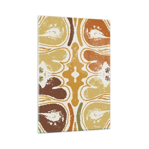 Billede på glas - Sentimental abstraktion - 80x120 cm