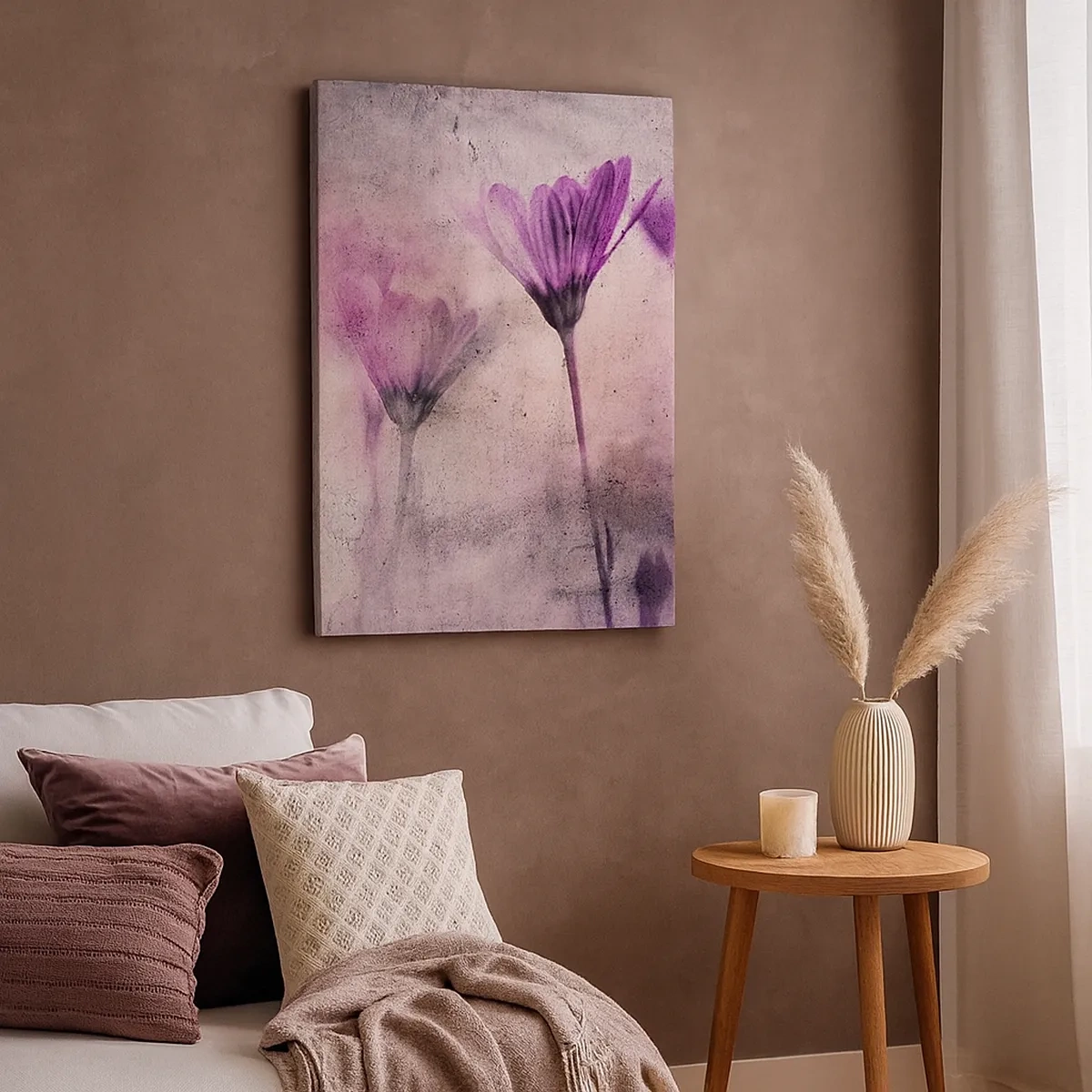 Lærredstryk - Billede på lærred - En drøm af blomster - 50x70 cm