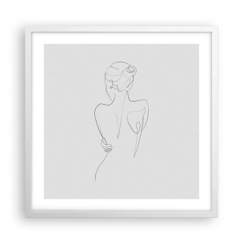 Plakat i hvid ramme - Kroppens musik - 50x50 cm