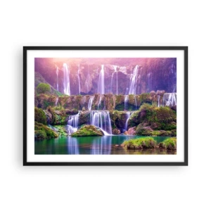 Plakat i sort ramme - Trappe til himlen - 70x50 cm