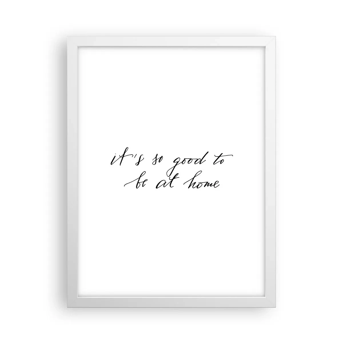 Plakat i hvid ramme - Hele sandheden - 30x40 cm