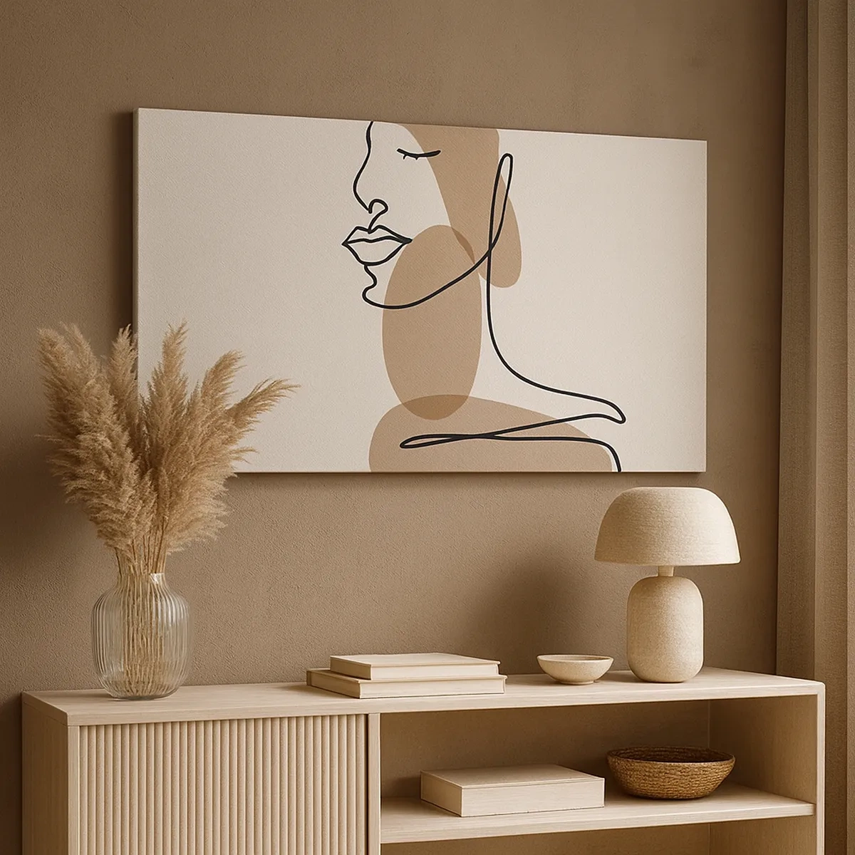 Lærredstryk - Billede på lærred - Lytter til sig selv - 30x30 cm