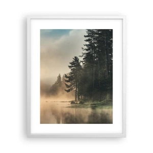 Plakat i hvid ramme - En dags fødsel - 40x50 cm