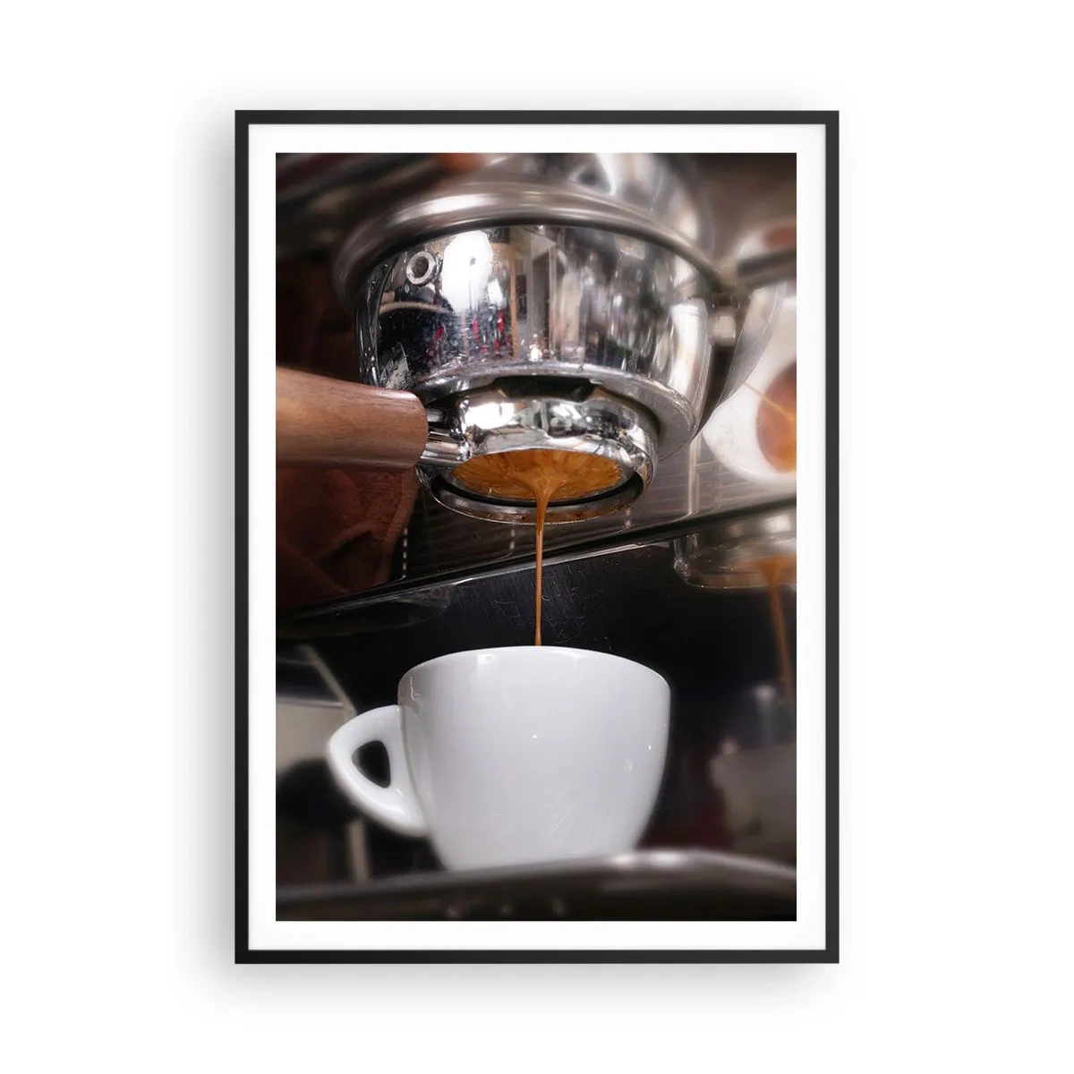 Plakat i sort ramme - Et godt øjeblik på dagen - 70x100 cm