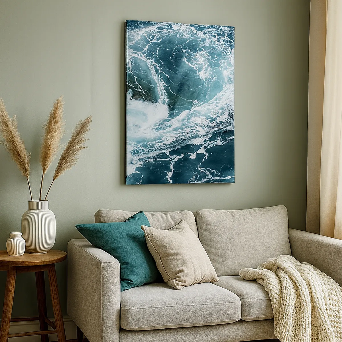 Lærredstryk - Billede på lærred - Porten til jordens indre - 50x70 cm