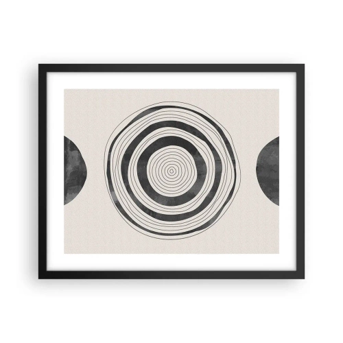 Plakat i sort ramme - Det vigtige er det, der er imellem - 50x40 cm