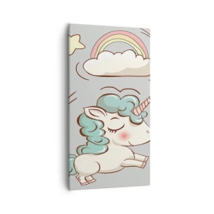 Lærredstryk - Billede på lærred - Der er bestemt ... - 55x100 cm