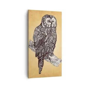 Lærredstryk - Billede på lærred - Indviklede ornamenter af visdom - 55x100 cm