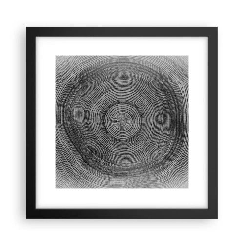 Plakat i sort ramme - Et tegn på tiden - 30x30 cm