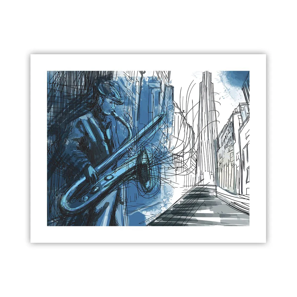 Plakat - Byens rapsodi - 50x40 cm