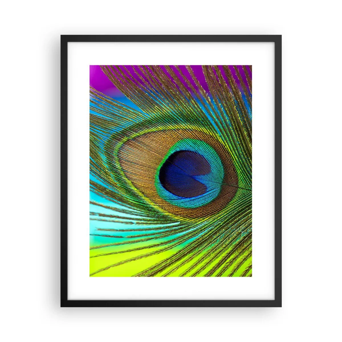 Plakat i sort ramme - Øje mod øje - 40x50 cm