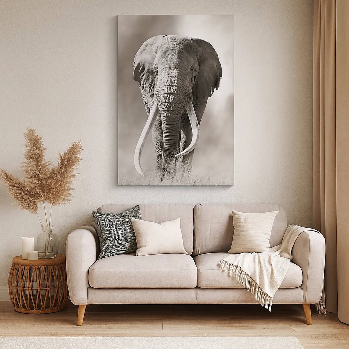 Lærredstryk - Billede på lærred - Afrikansk patriark - 50x70 cm