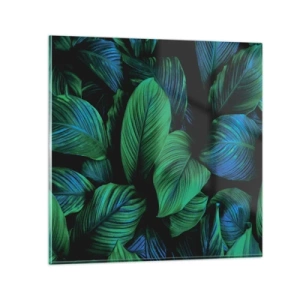 Billede på glas - I den grønne flok - 40x40 cm