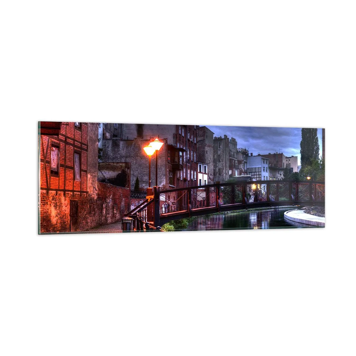 Billede på glas - Du kendte ikke Bydgoszcz på denne måde - 90x30 cm
