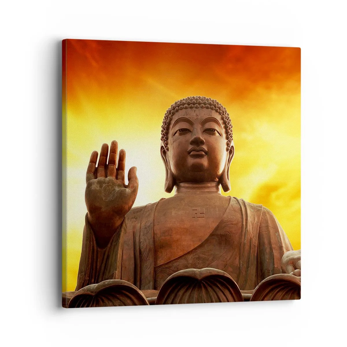 Lærredstryk - Billede på lærred - Fred i verden - 40x40 cm