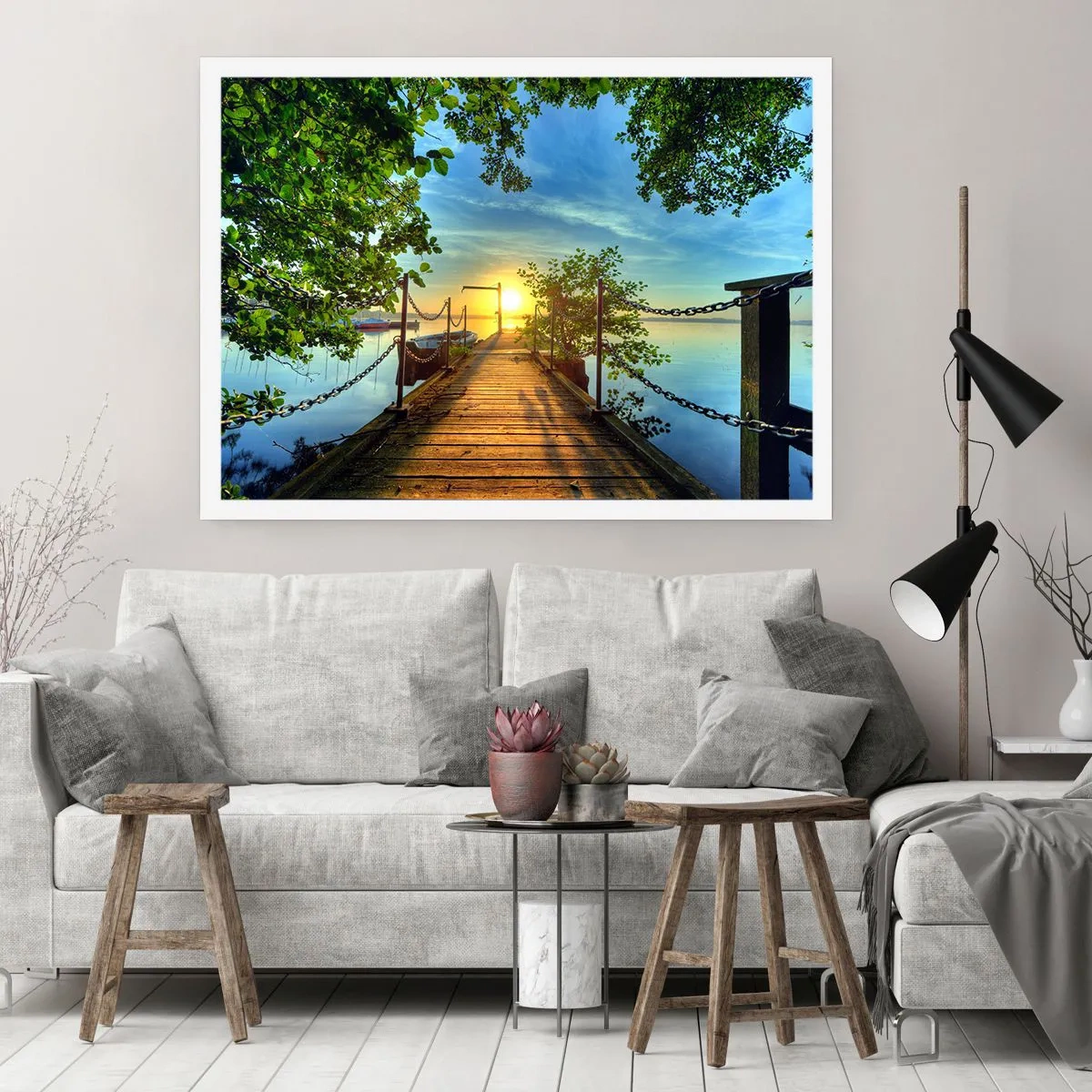 Plakat - Mod vest ved vandet - 91x61 cm