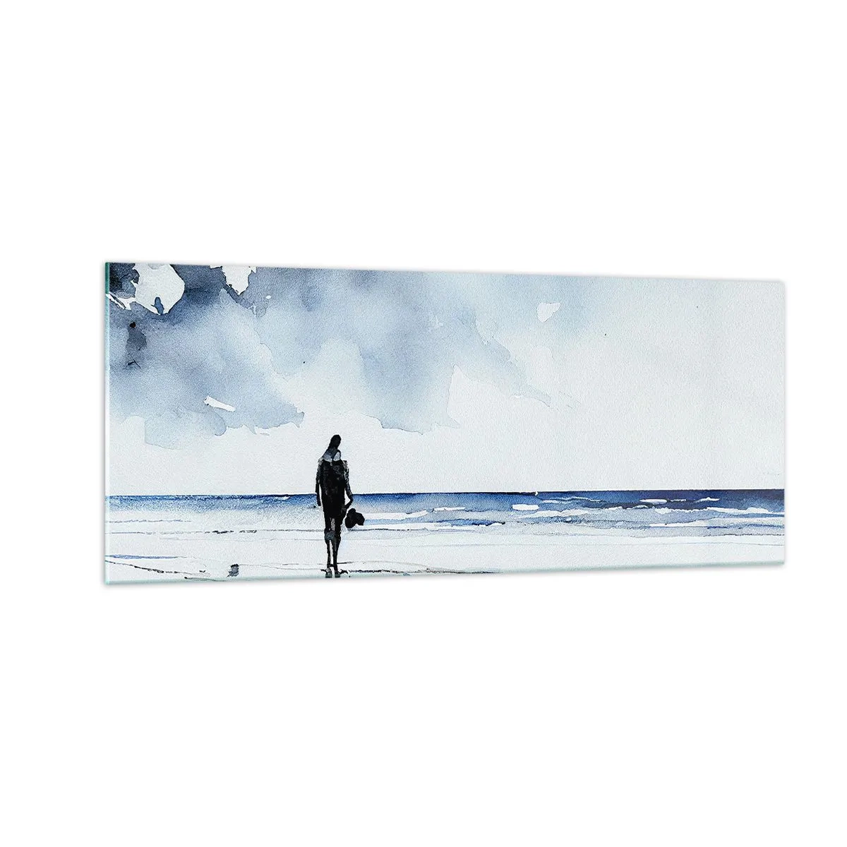 Billede på glas - Samtale med havet - 100x40 cm