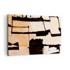 Lærredstryk - Billede på lærred - Og alligevel orden - 100x70 cm