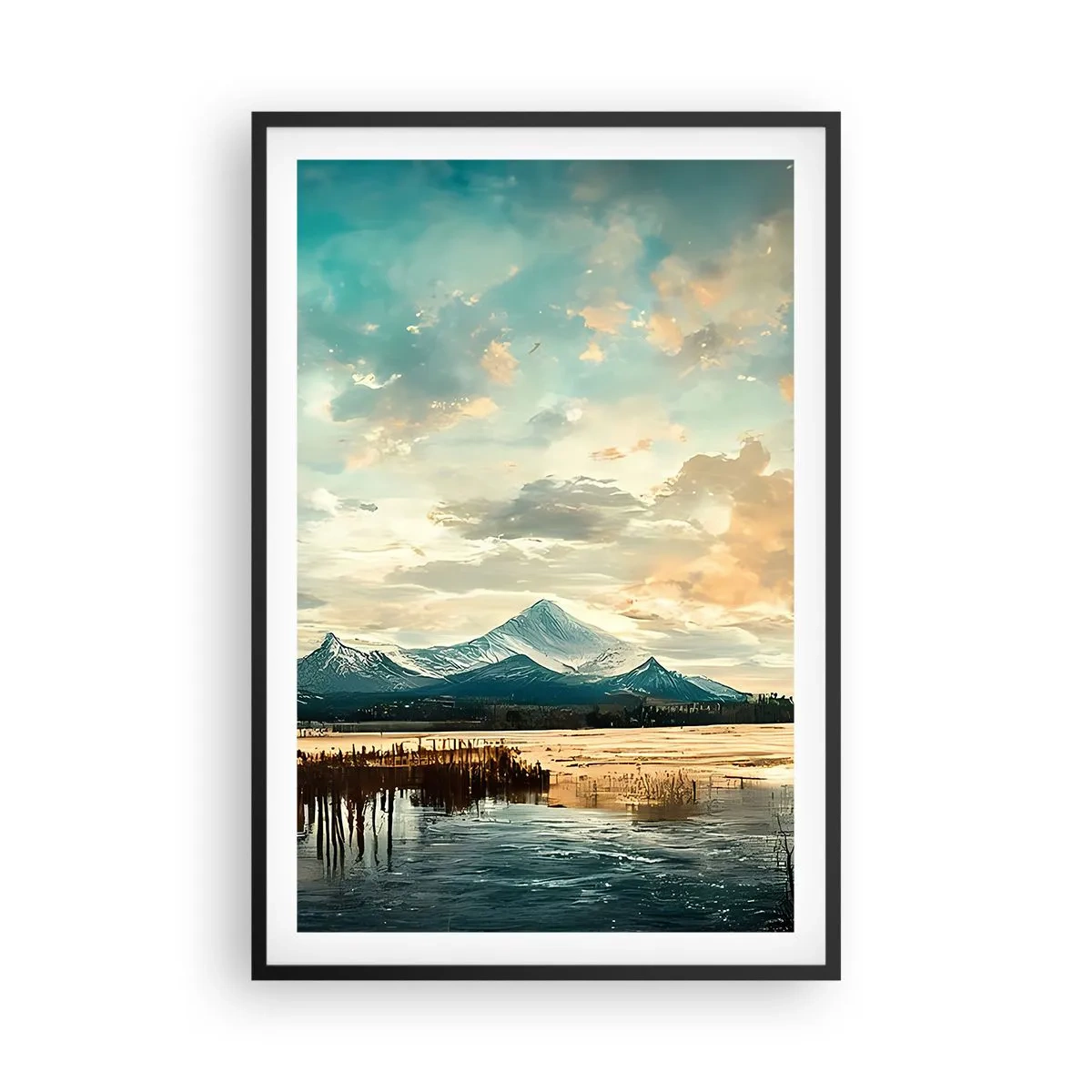 Plakat i sort ramme - Under himlens beskyttelse - 61x91 cm