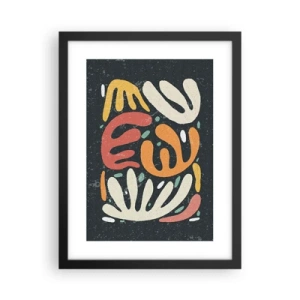 Plakat i sort ramme - Komposition - jeg er ved at fange dig - 30x40 cm