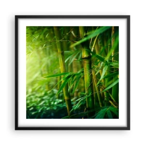 Plakat i sort ramme - Lær selve det grønne at kende - 50x50 cm