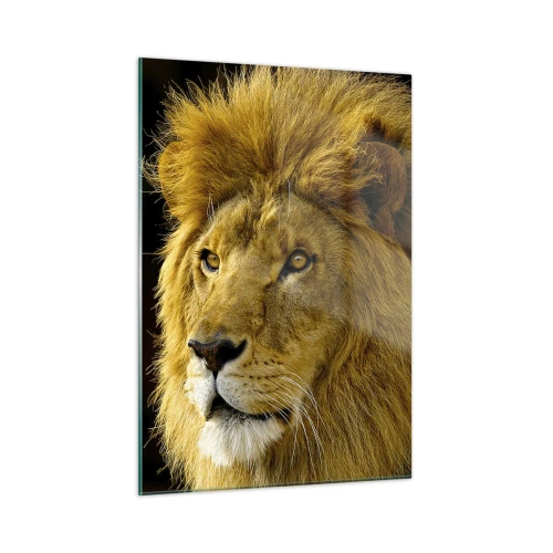 Billede på glas - Portræt af en konge - 50x70 cm