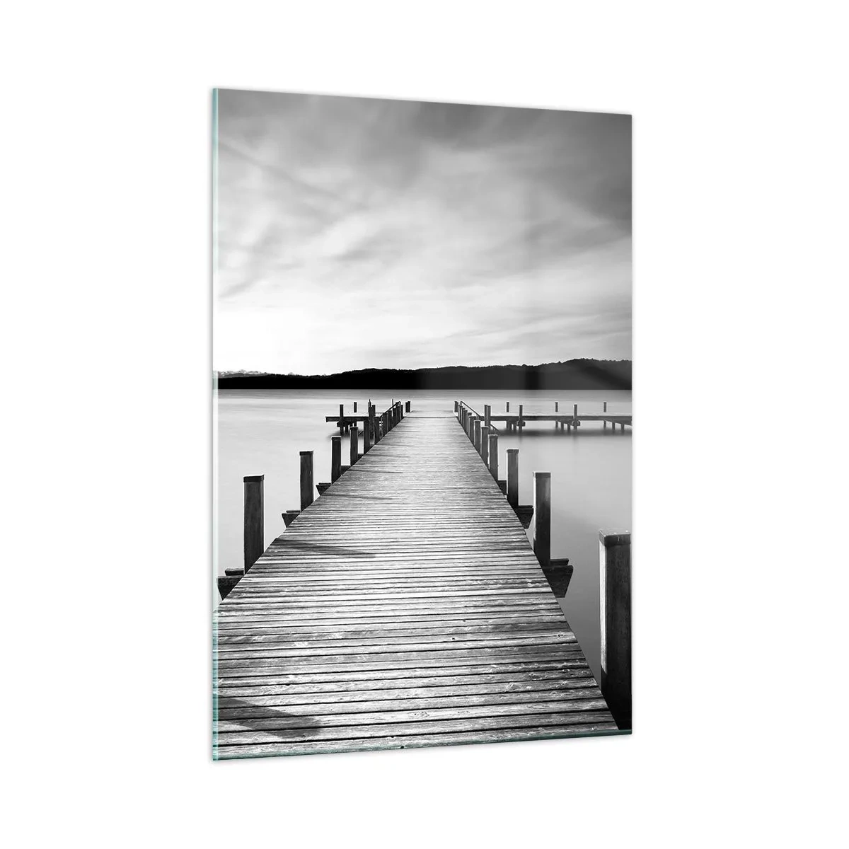 Billede på glas - På vandhullet - fred - 50x70 cm