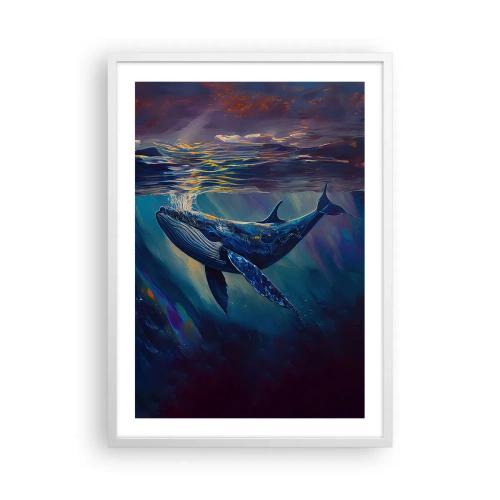 Plakat i hvid ramme - Velkommen til min verden - 50x70 cm