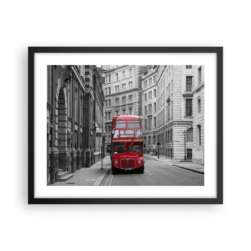 Plakat i sort ramme - Hverdagen behøver ikke at være grå - 50x40 cm