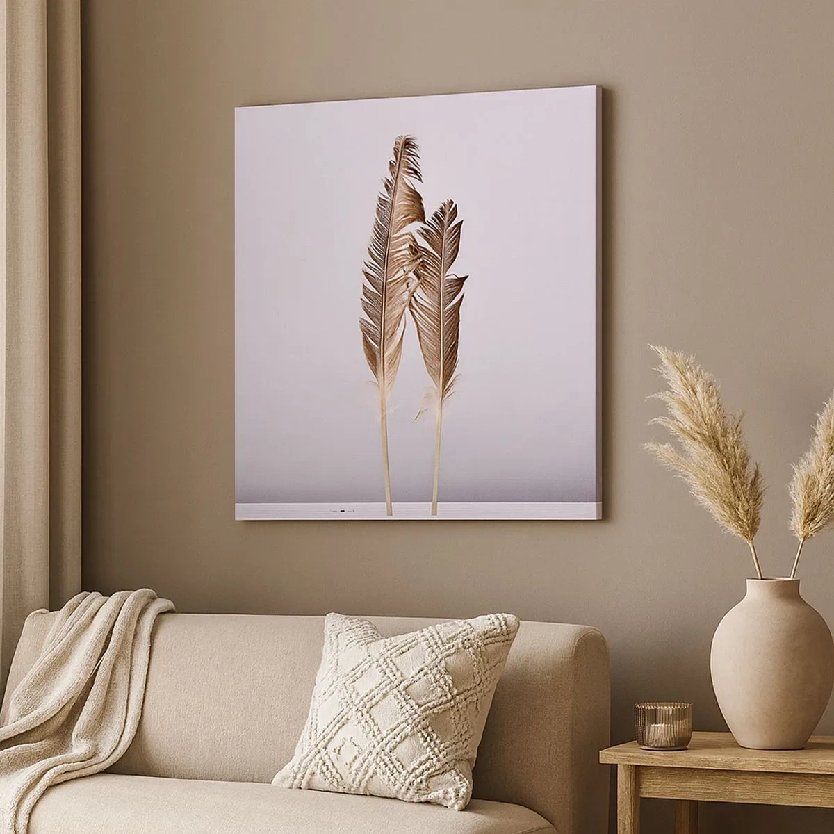 Lærredstryk - Billede på lærred - Mod intetheden - 30x30 cm