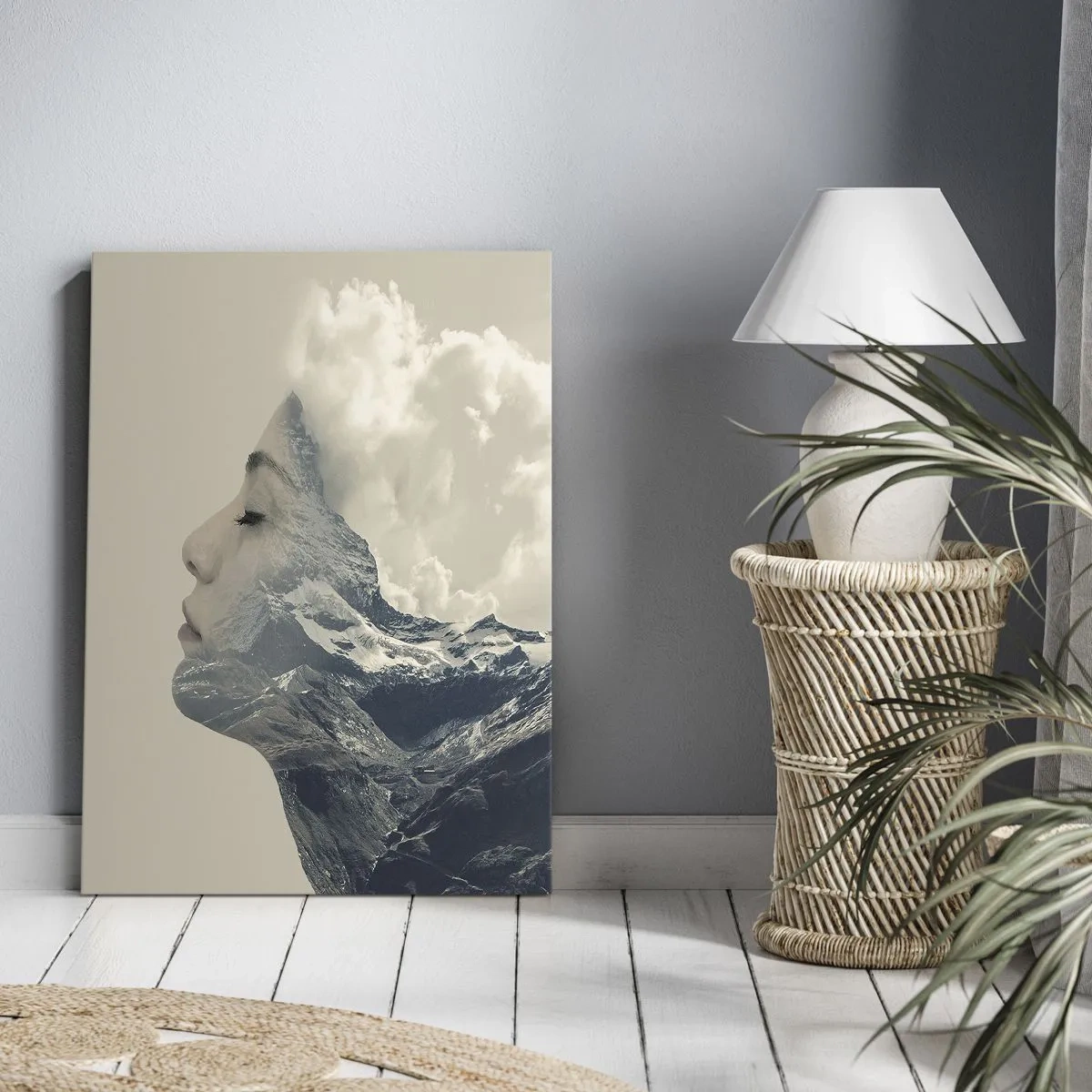 Lærredstryk - Billede på lærred - Skønheden ved elementerne - 50x70 cm