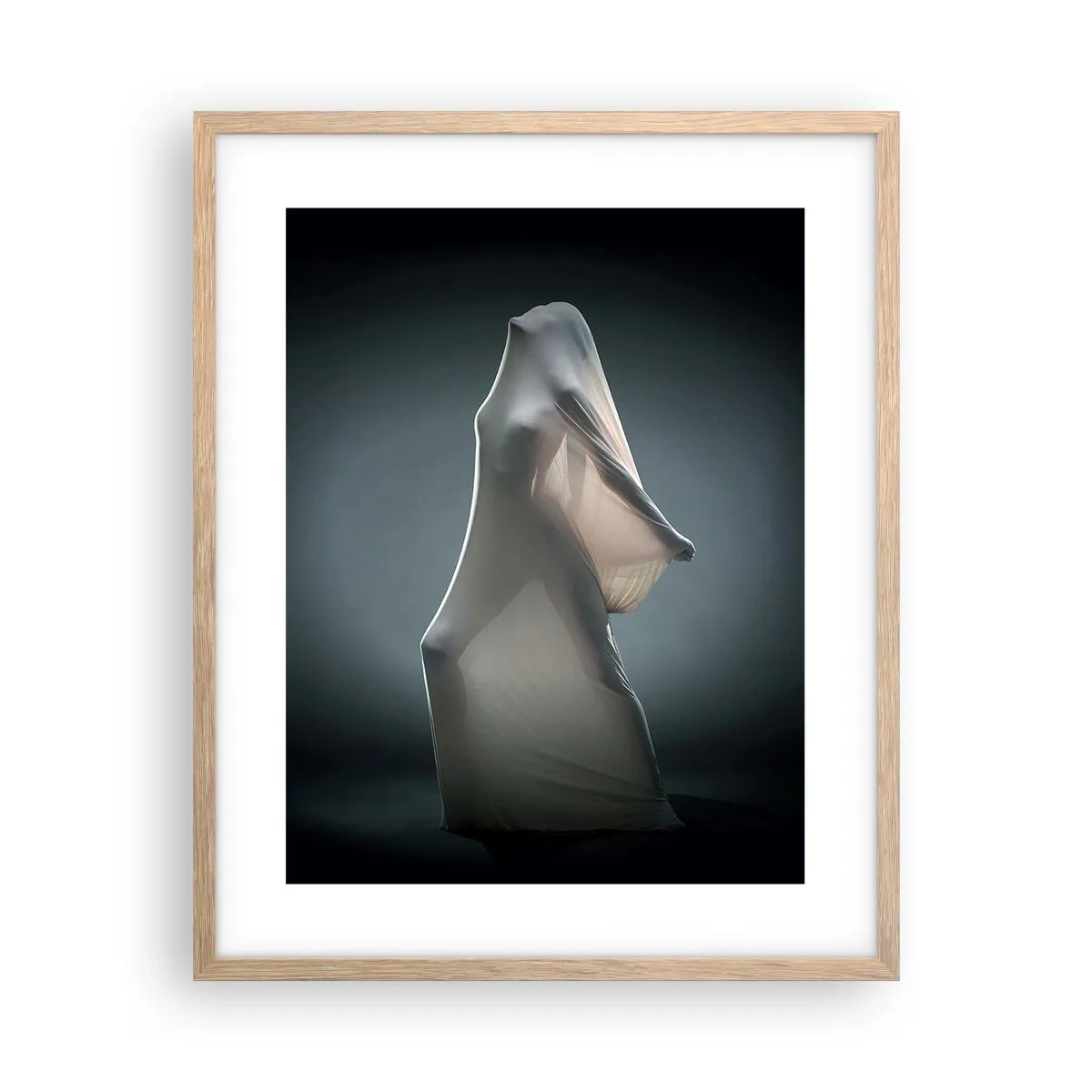Plakat i ramme af lyst egetræ - Skjulte begær - 40x50 cm
