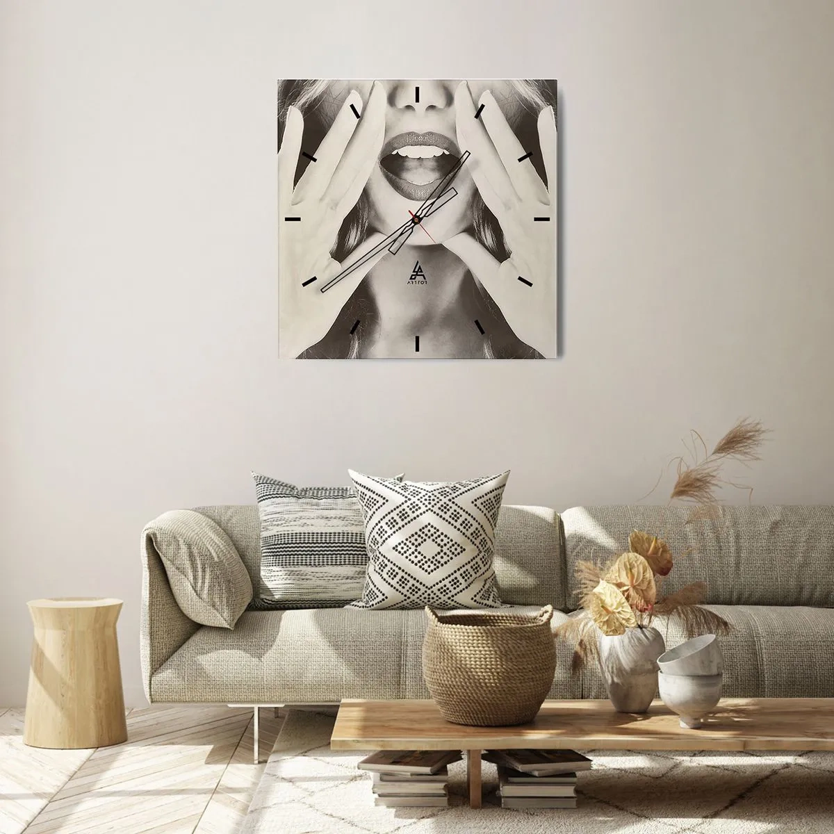 Vægur, Uret - Jeg er på vej! - 40x40 cm