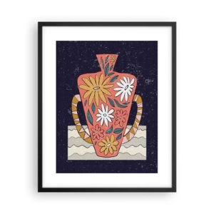 Plakat i sort ramme - Malet kande - 40x50 cm