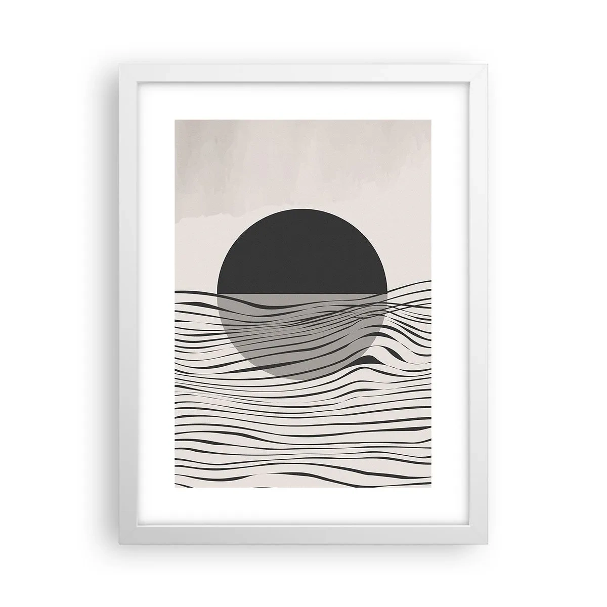 Plakat i hvid ramme - Halvkomposition - 30x40 cm