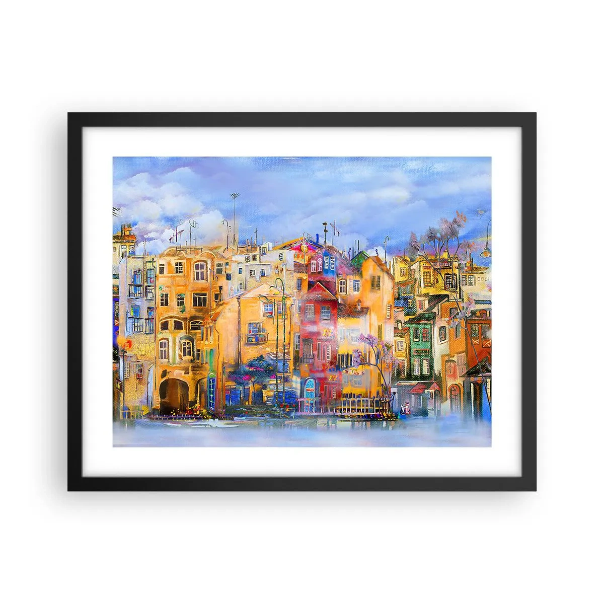 Plakat i sort ramme - Vi er sammen - 50x40 cm