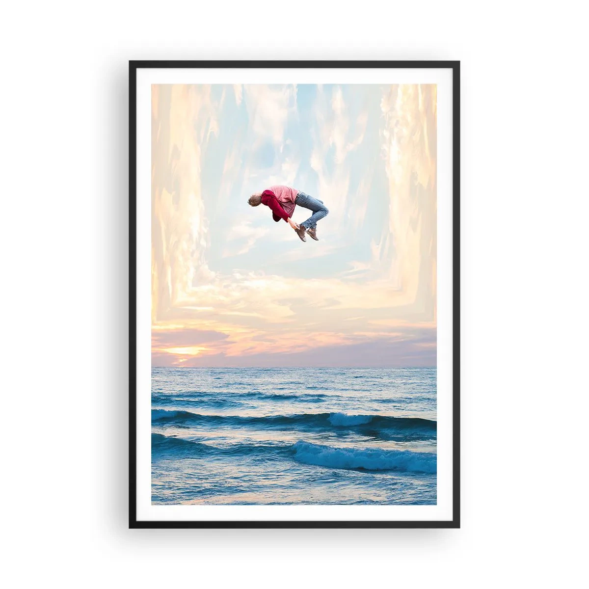 Plakat i sort ramme - Til en anden dimension - 70x100 cm