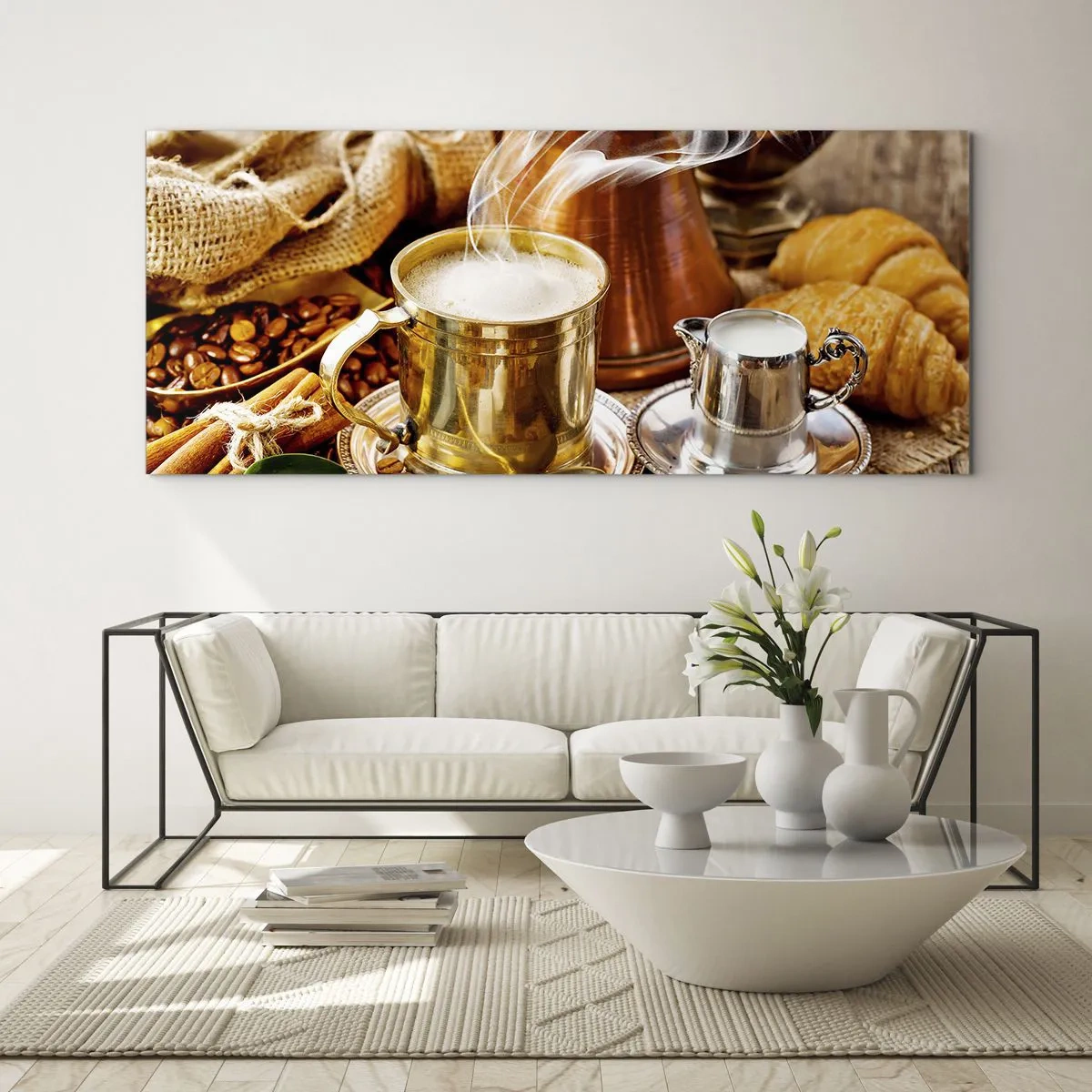 Billede på glas - Hav en dejlig dag! - 100x40 cm