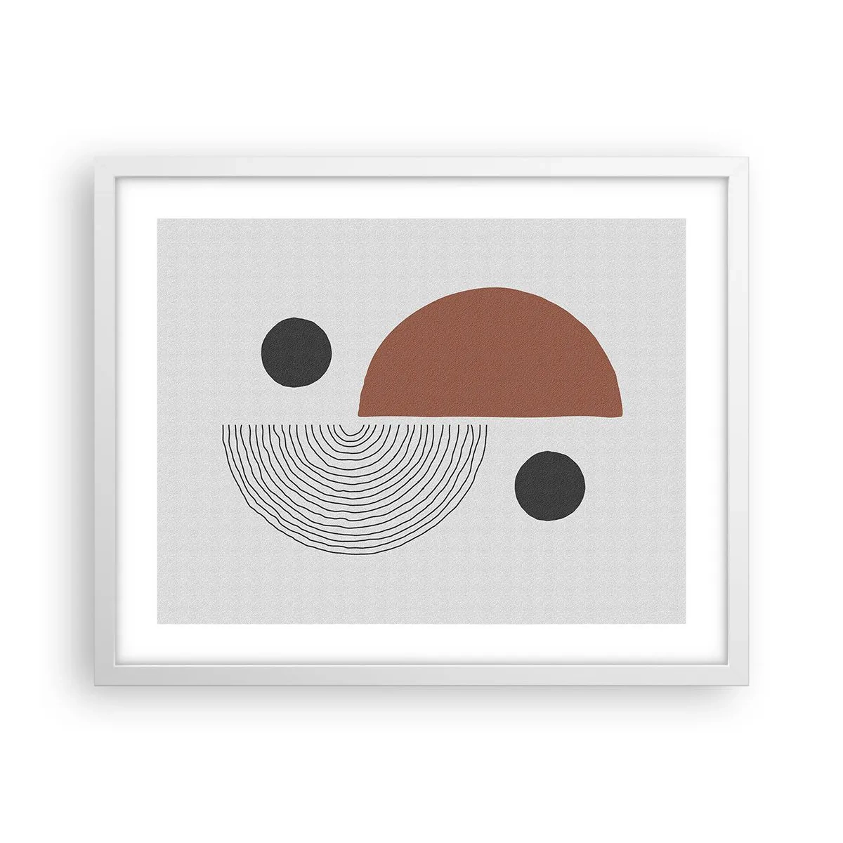 Plakat i hvid ramme - Perfektion af hjulet - 50x40 cm