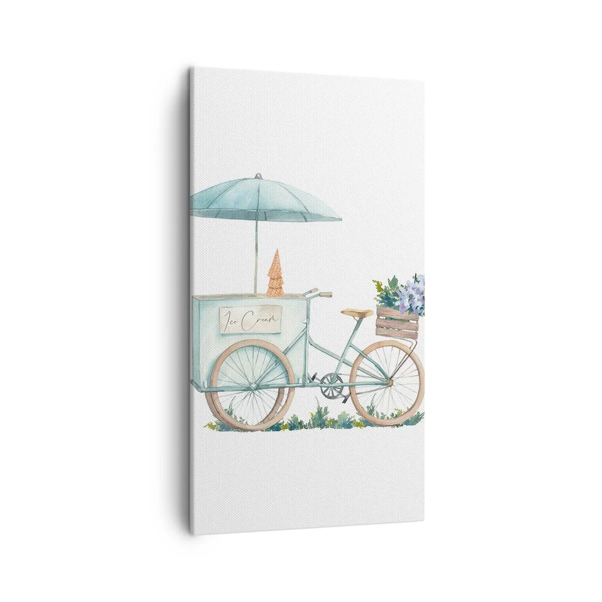 Lærredstryk - Billede på lærred - Sødt minde om sommeren - 45x80 cm