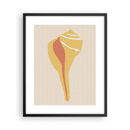 Plakat i sort ramme - Organisk abstraktion - vækst - 40x50 cm