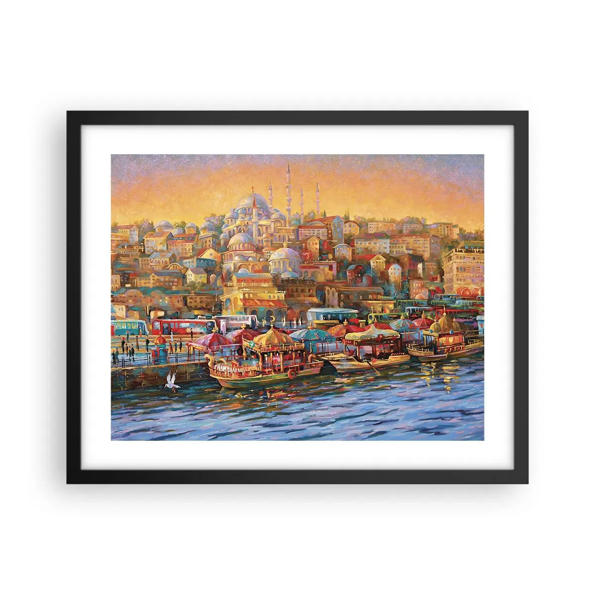 Plakat i sort ramme - En historie fra Istanbul - 50x40 cm