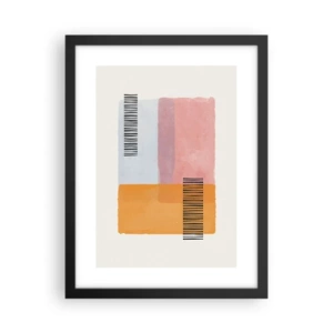 Plakat i sort ramme - Fra hjørne til hjørne - 30x40 cm