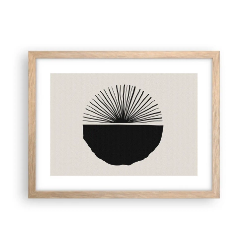 Plakat i ramme af lyst egetræ - En vifte af muligheder - 40x30 cm