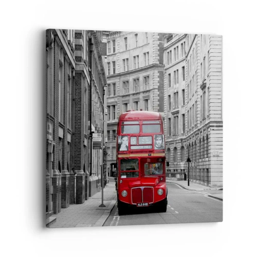 Lærredstryk - Billede på lærred - Hverdagen behøver ikke at være grå - 40x40 cm