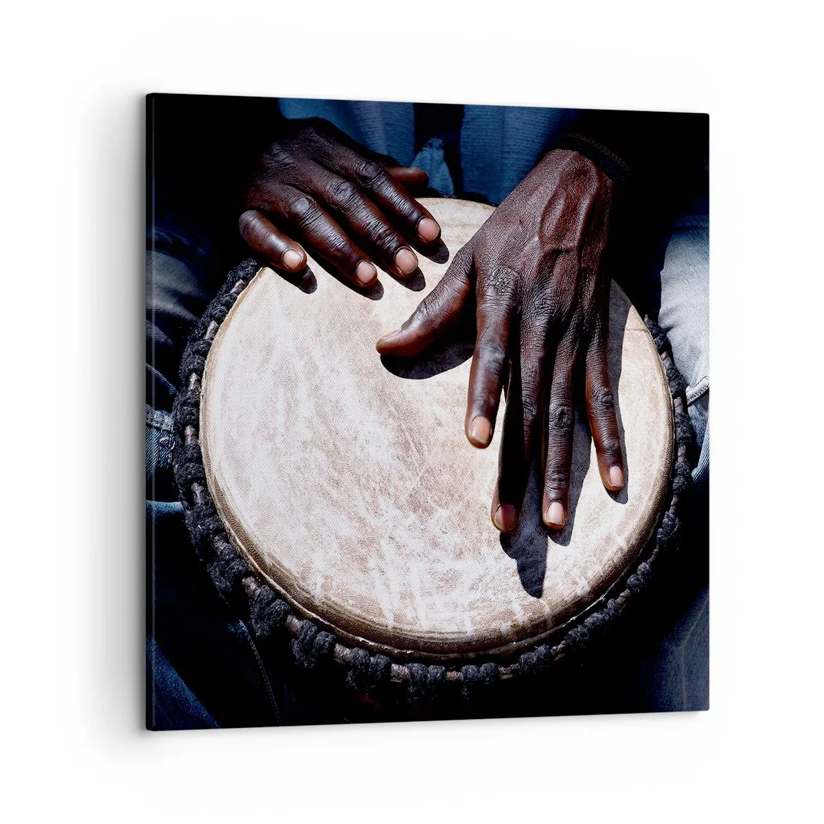 Lærredstryk - Billede på lærred - Lev i takt med din rytme - 50x50 cm