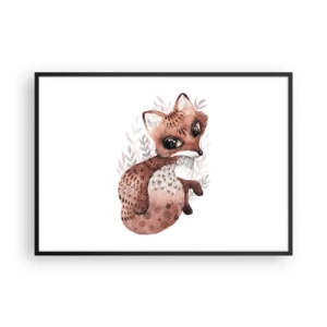 Plakat i sort ramme - Kun kærlighed - 100x70 cm